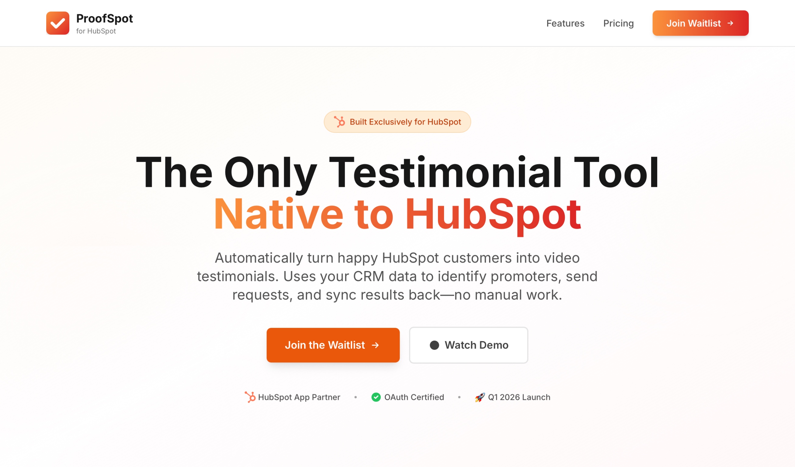 ProofFlow Homepage Screenshot