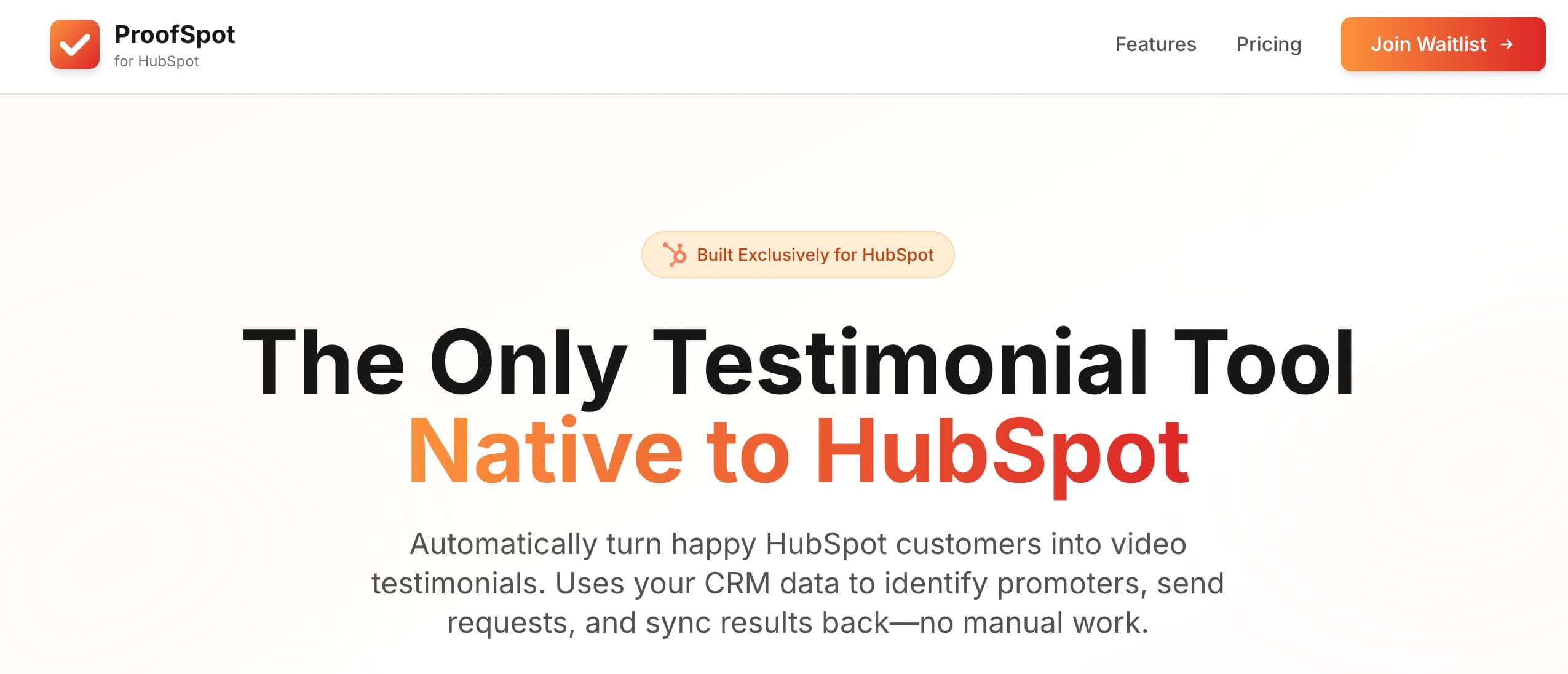 ProofFlow homepage screenshot